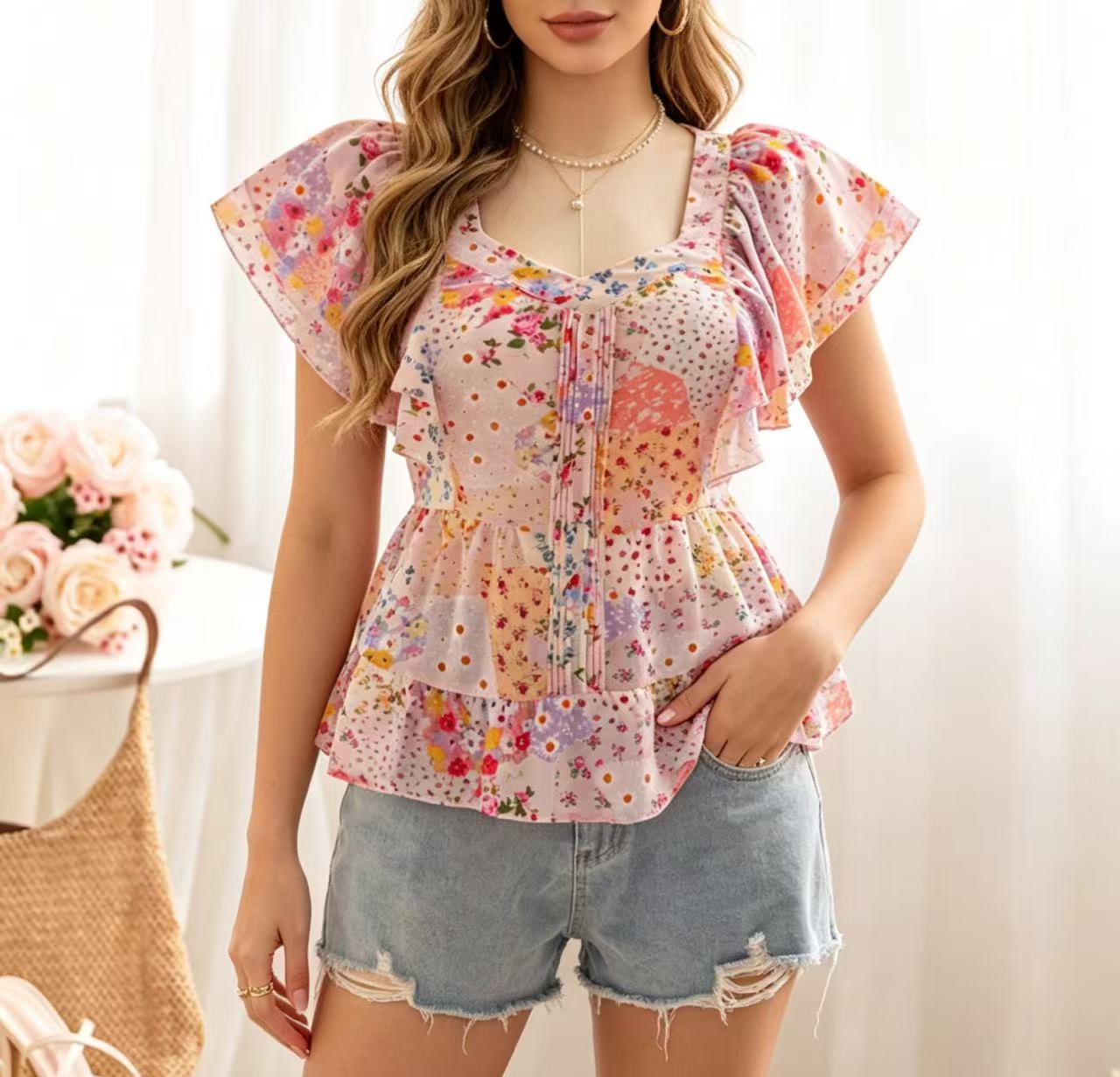 Summer Clothing Girls - Новая стильная женская блузка больших размеров