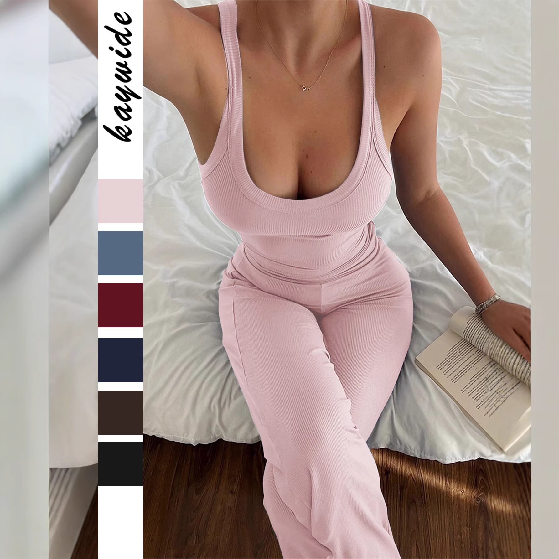 Summer Clothing Sets - Весенне-летний женский спортивный комплект: топ без