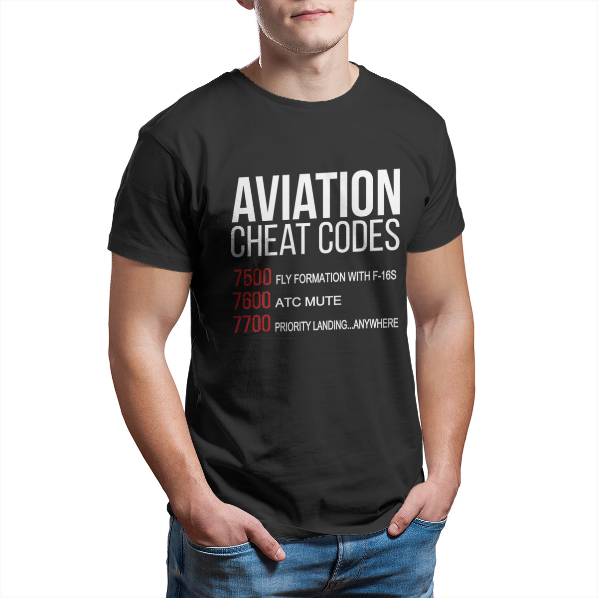 Summer Clothing Essentials Men - Футболка с авиационными кодами, предметы первой