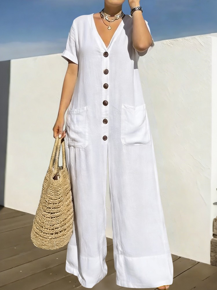 Summer Clothing Model - Женский комбинезон больших размеров, летний, синий,