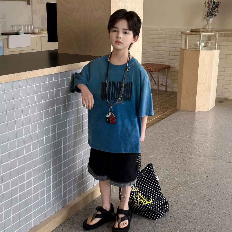 Summer Clothing Range - Детские летние джинсовые шорты до колена,
