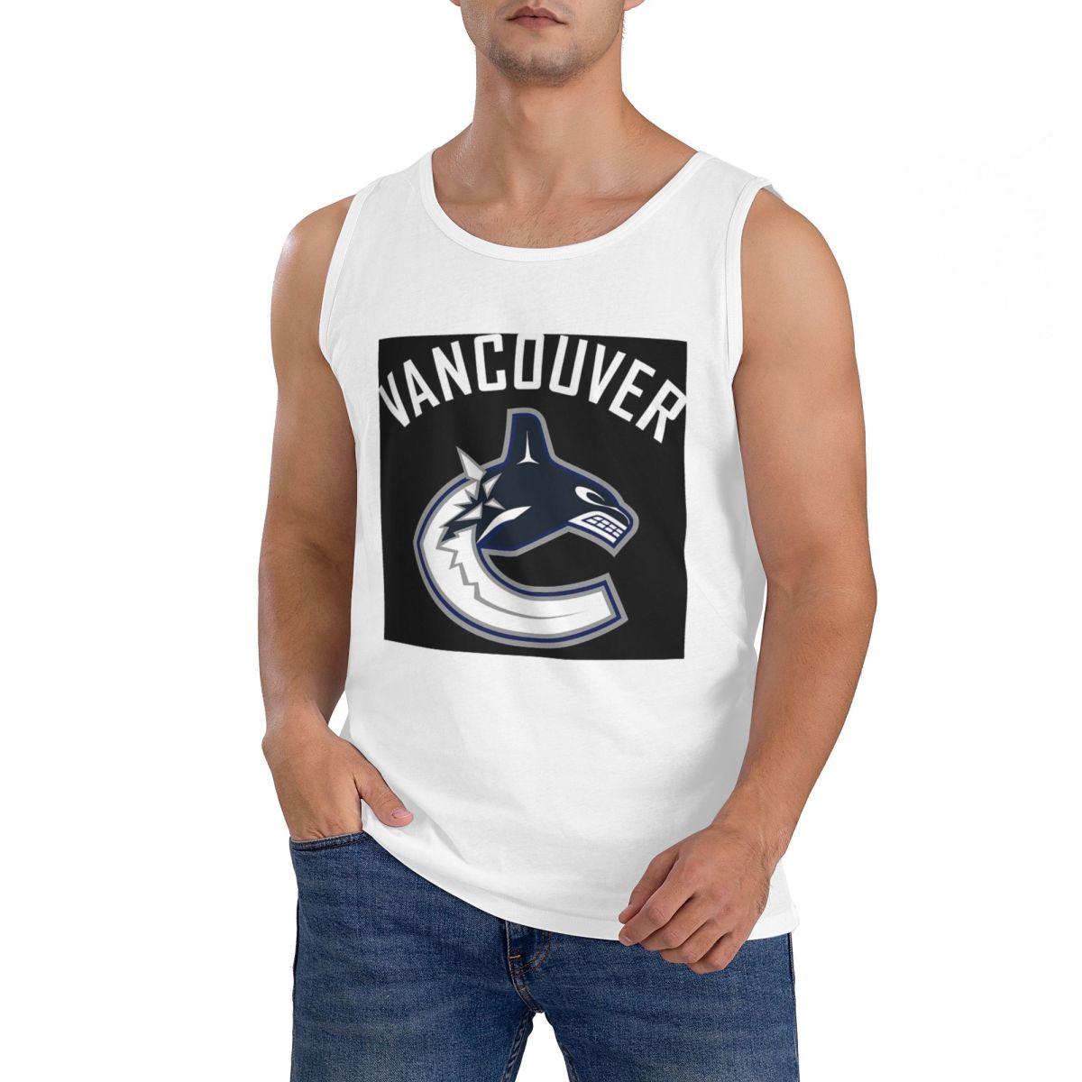 Summer Clothing Essentials Men - 100% хлопковая футболка без рукавов Vancouver