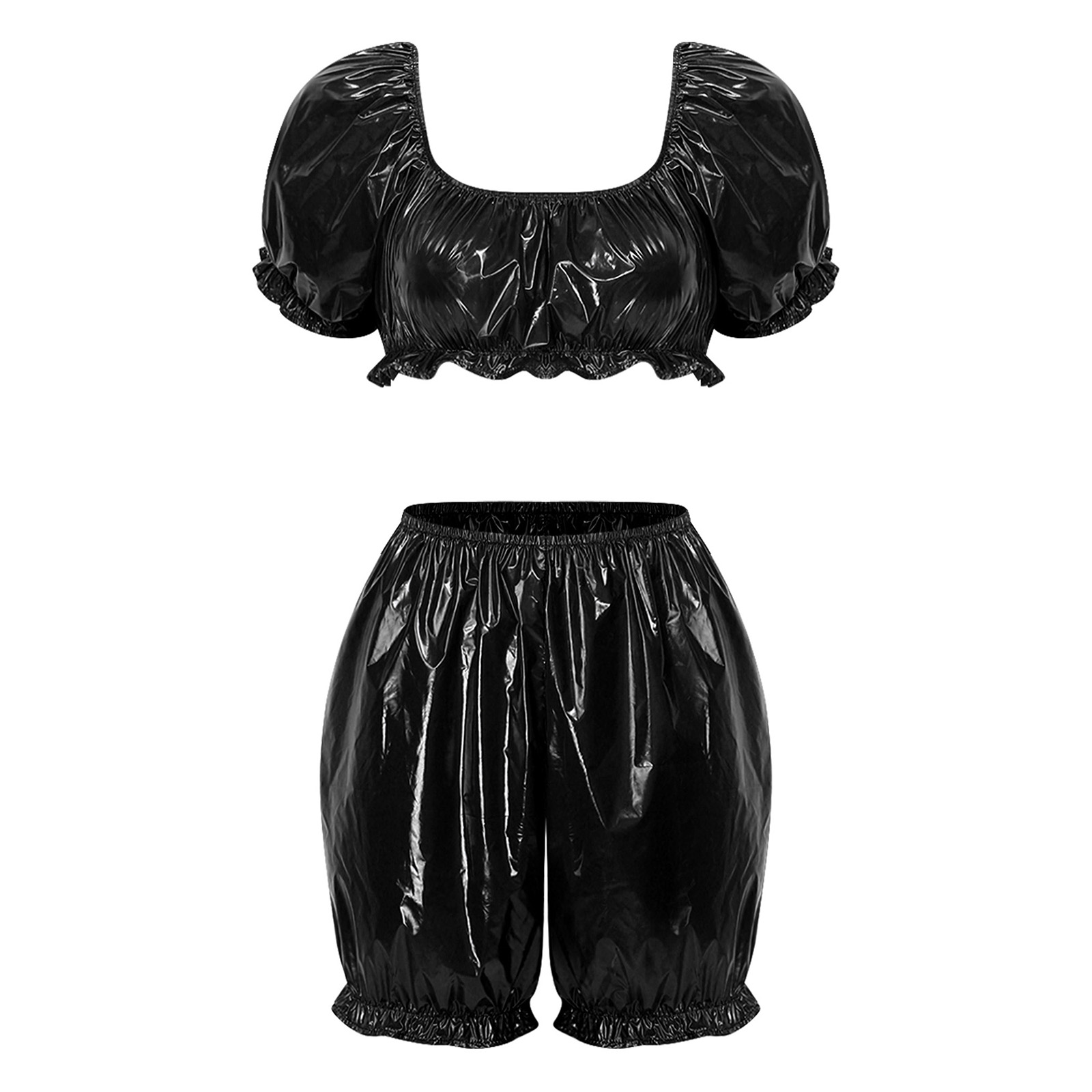 Summer Clothing Sets - Женские клубные наряды из искусственной кожи