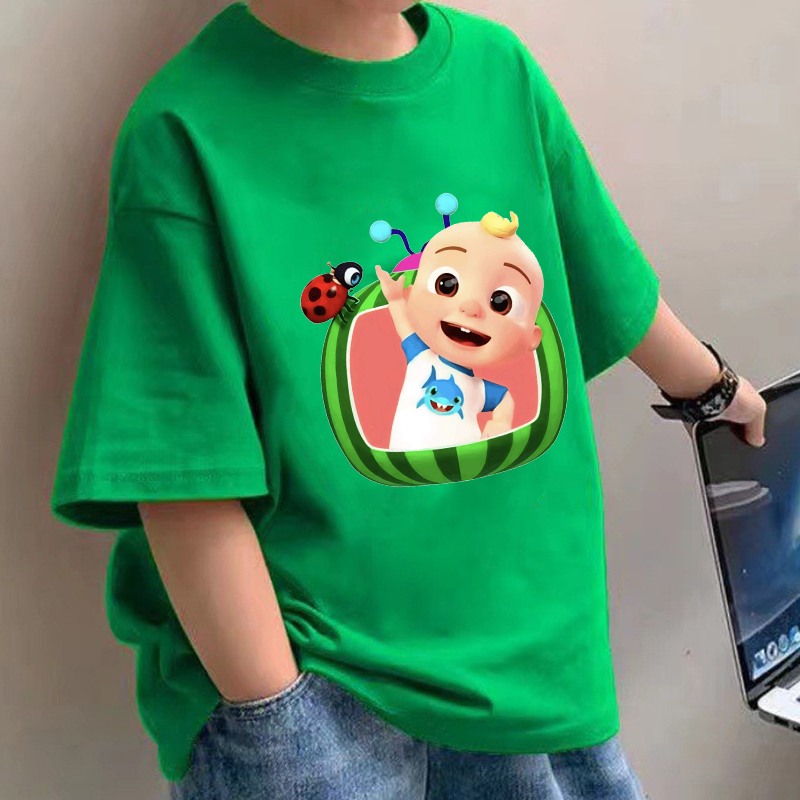 Summer Clothing Boys - Детские футболки Cocomelons, хлопковые рубашки с