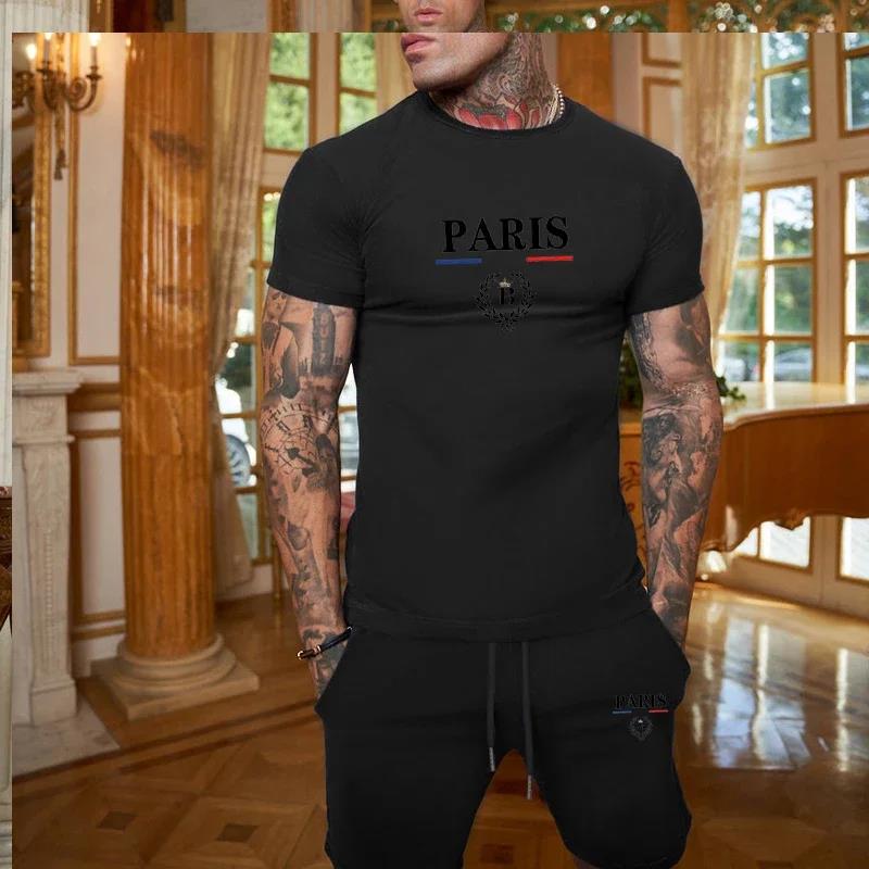 Summer Clothing Model - Мужской летний промо-комплект: модная футболка с