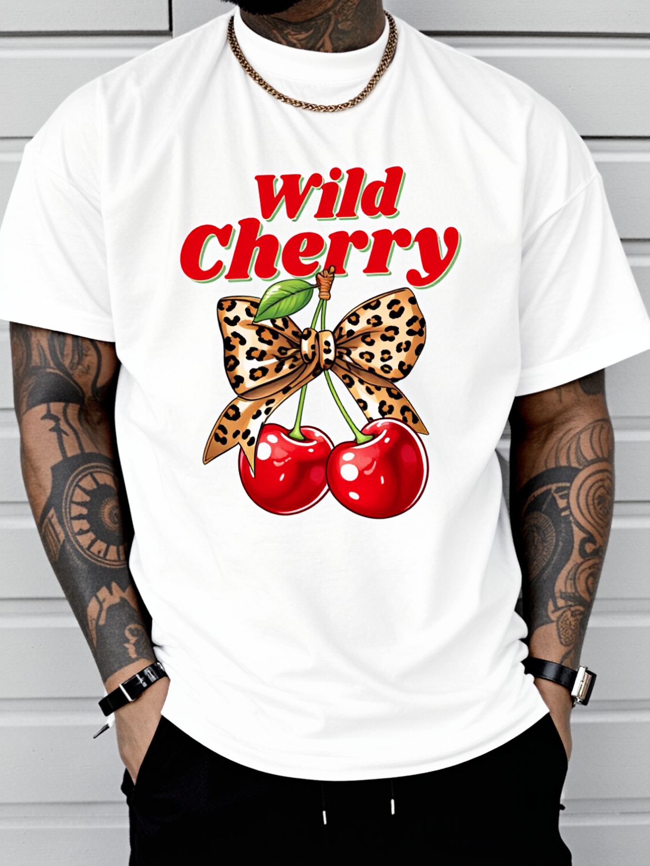 Футболка с принтом Cherry Love – обзор и цена Summer Vibes Clothing Men